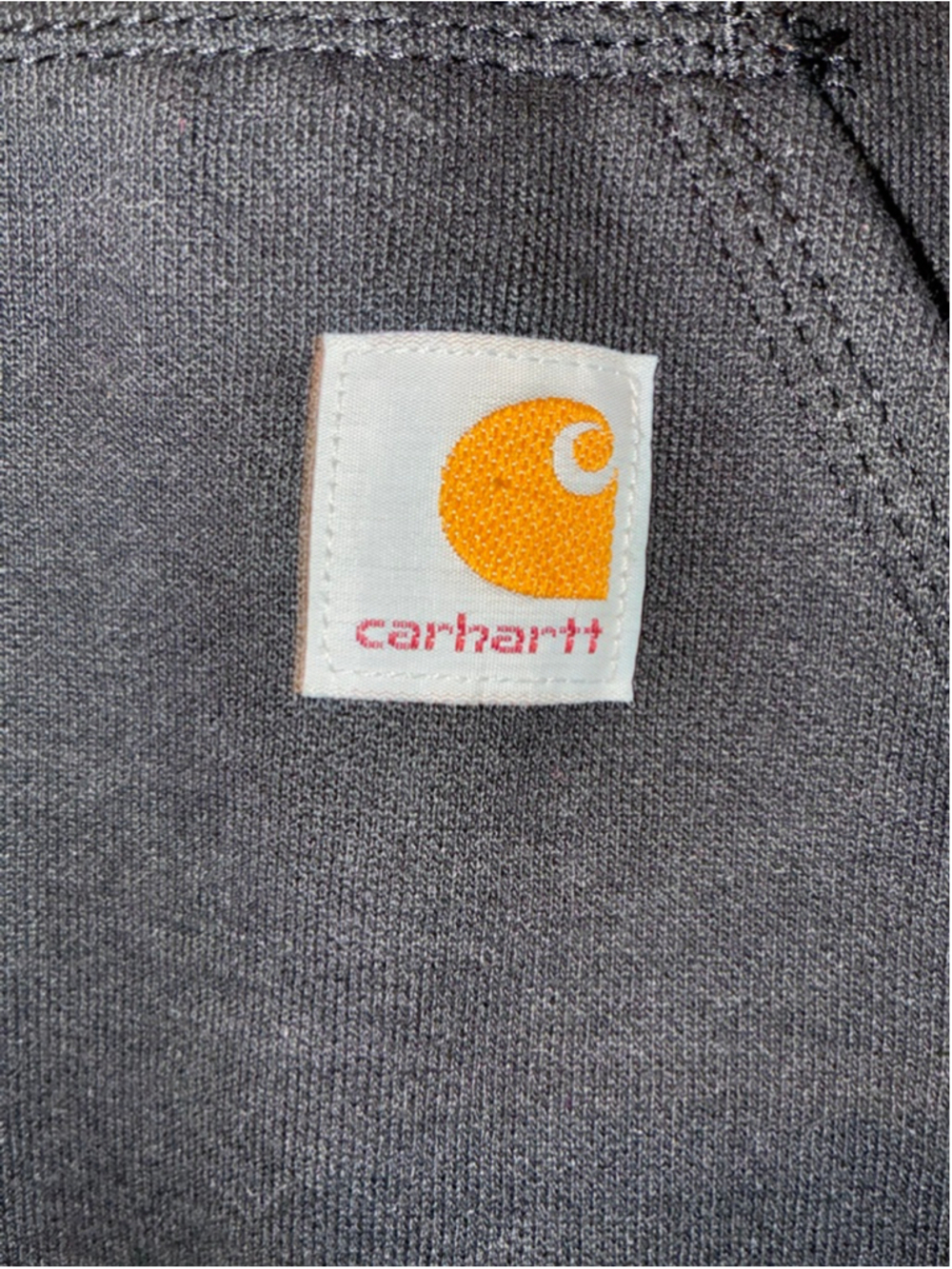 Men's Carhartt Black Hoodie Sweatshirt XXL IRR 2XL - Picture 2 of 7